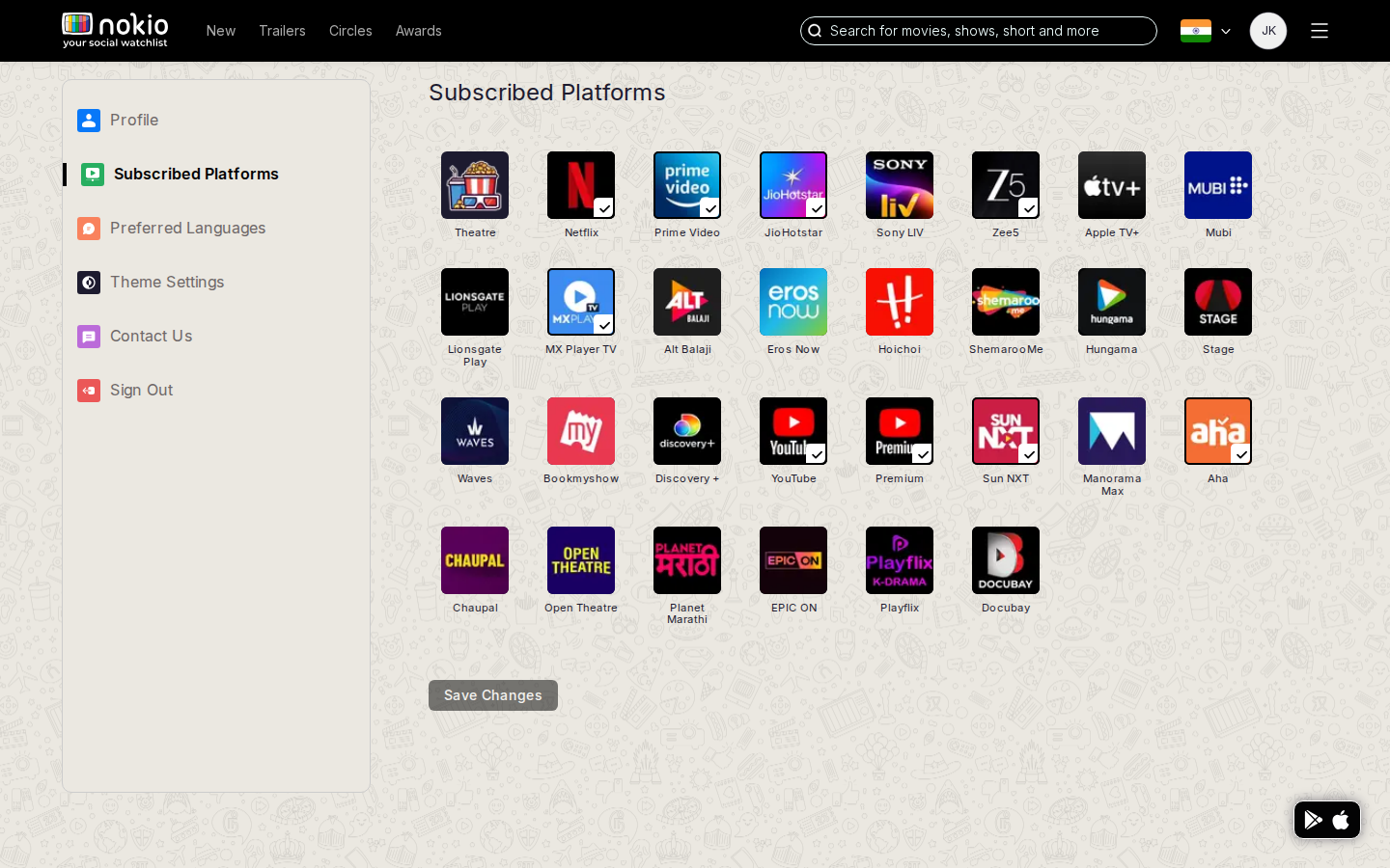 Edit platforms