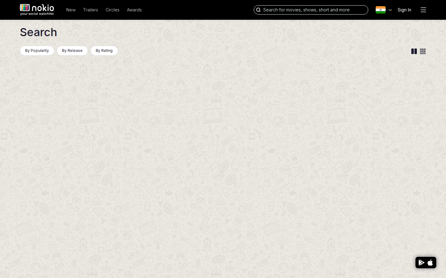 Search signed out desktop