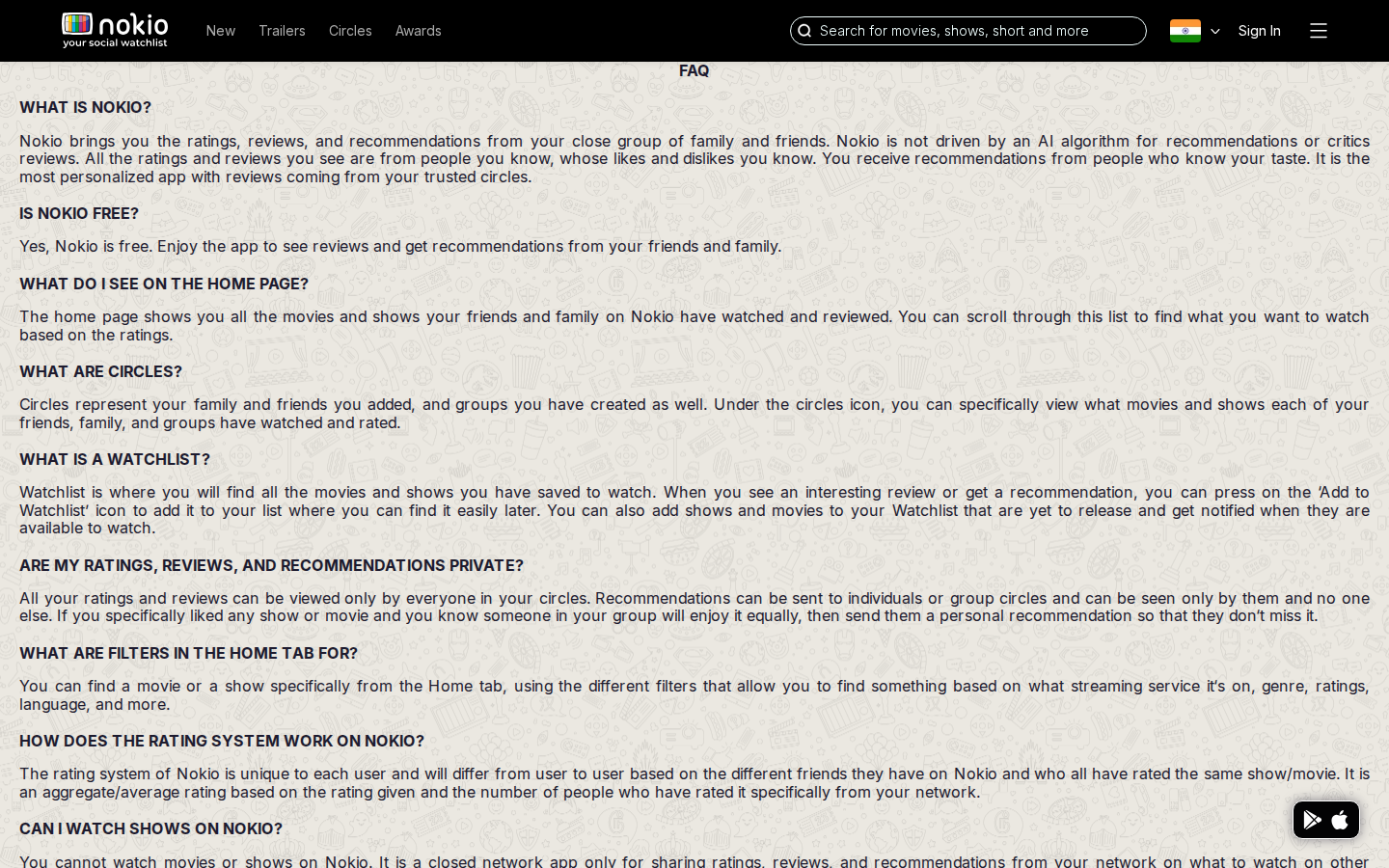 FAQ desktop