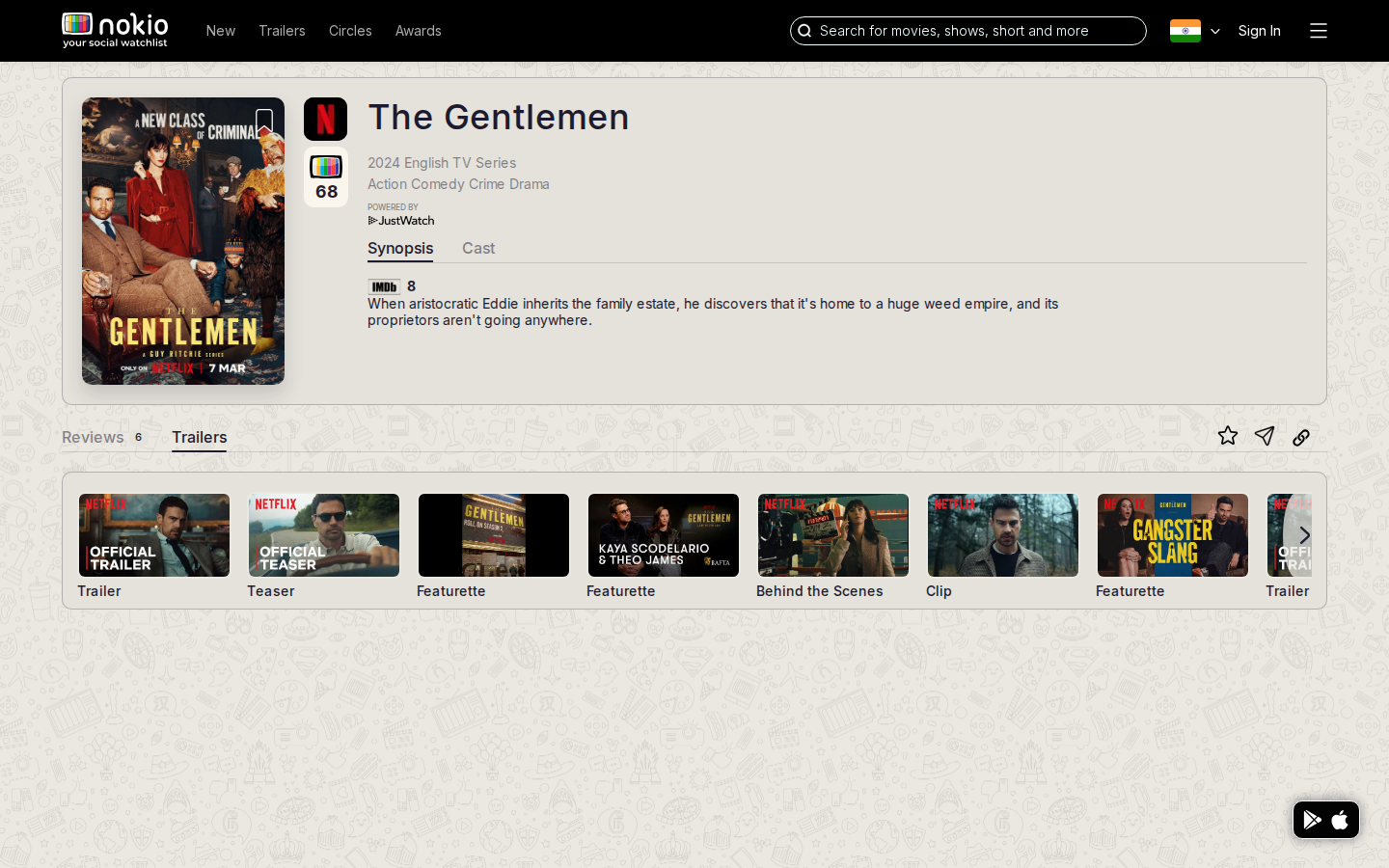 Movie trailers signed out desktop