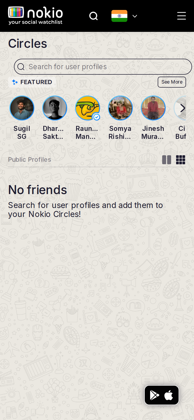 Circles friends signed out phone